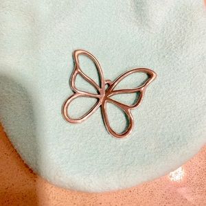 Tiffany and Co. butterfly pendant sterling silver